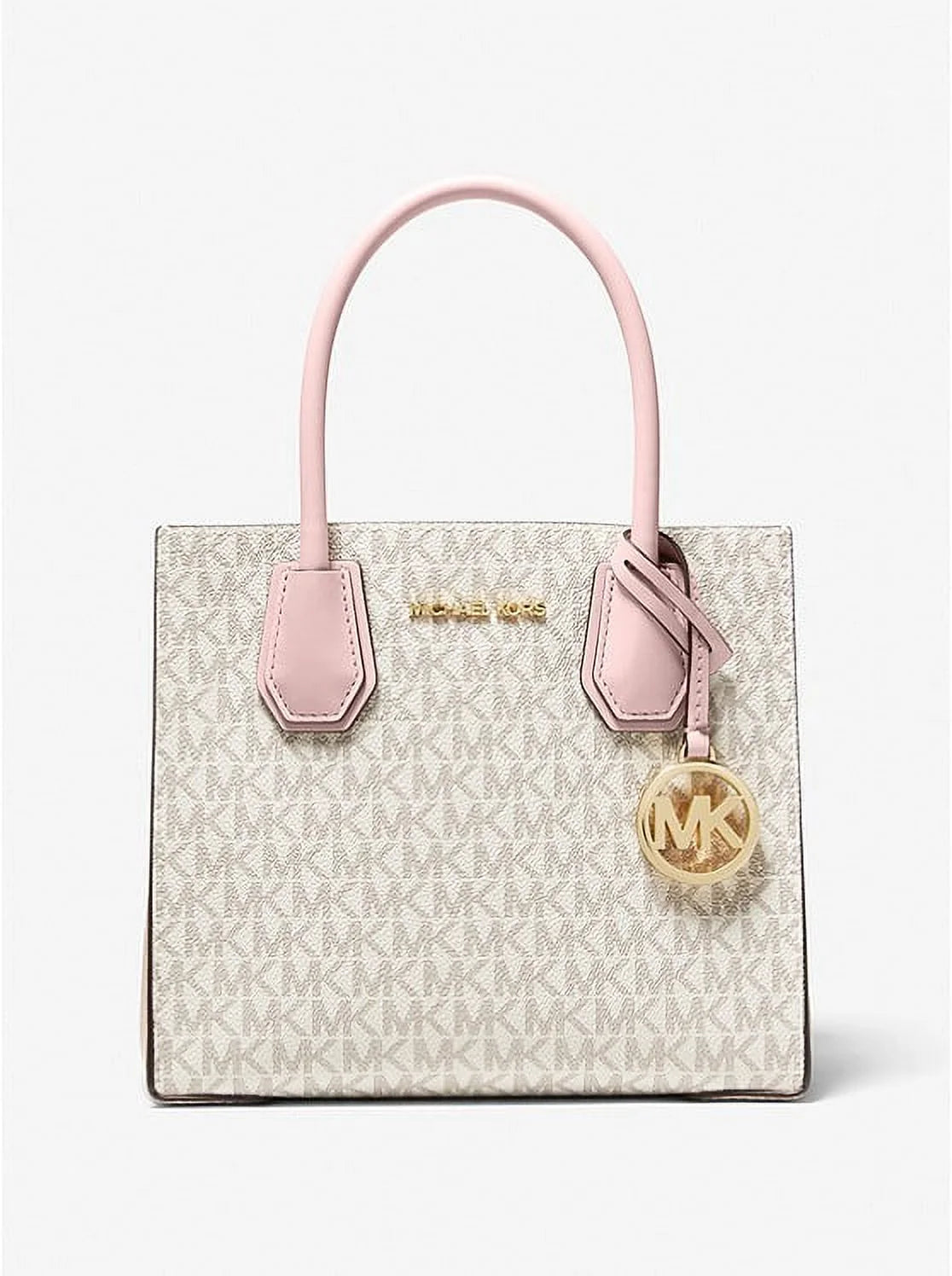 Michael Kors Mercer Medium Logo and Leather Accordion Crossbody