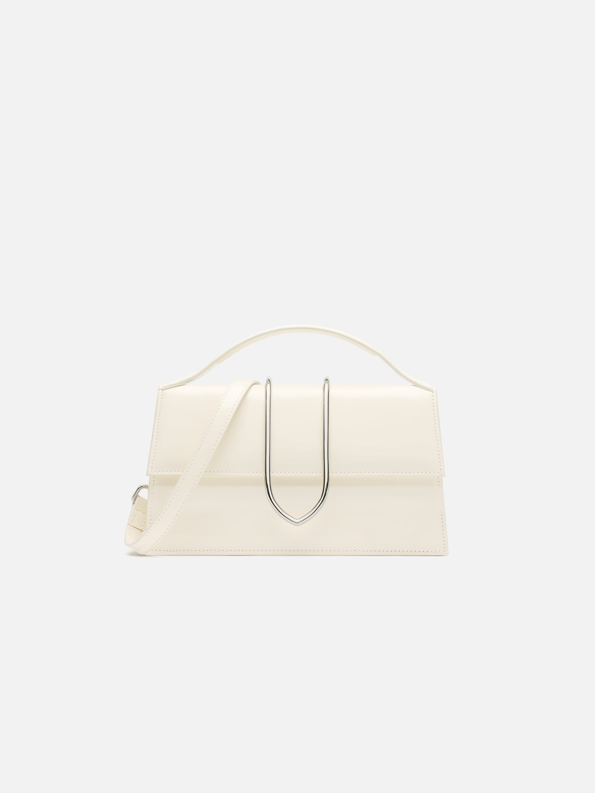 KAZU✨ Jacquemus The large Bambino Bag - Light Ivory – Kanadadan Kapına