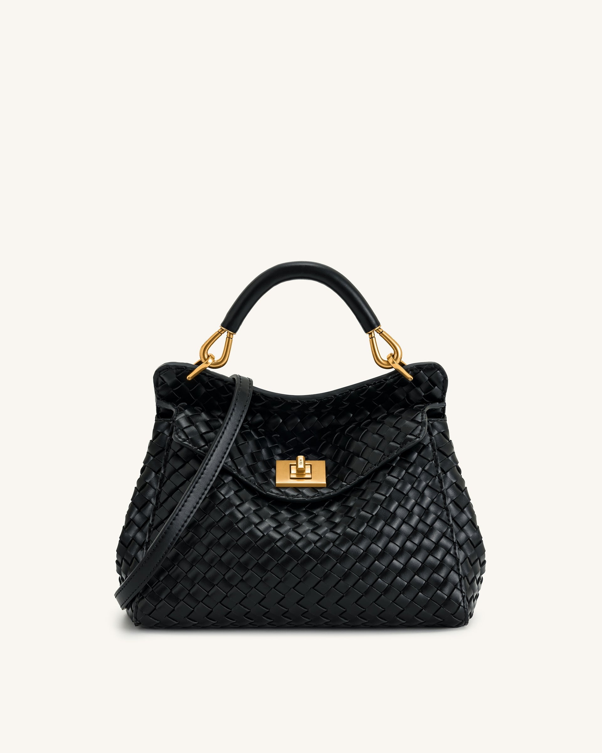 ドガース イントロパック JW PEI Lucia Classic Top Handle Woven Bag - Black – Kanadadan Kapına