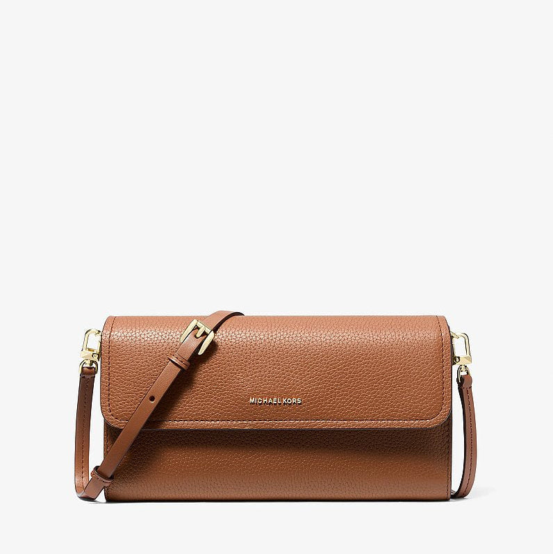Michael Kors Jet Set Small Pebbled Leather Smartphone Crossbody