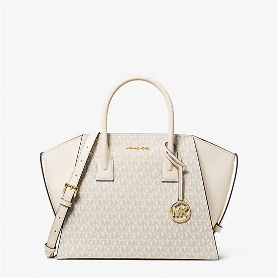 Michael Kors Avril Large Signature Logo Satchel-LT CRM MULTI