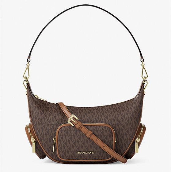 Michael Kors Merritt Medium Signature Logo Convertible Shoulder