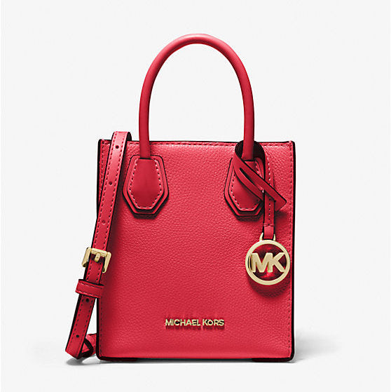 Michael Kors Mercer Extra-Small Pebbled Leather Crossbody Bag