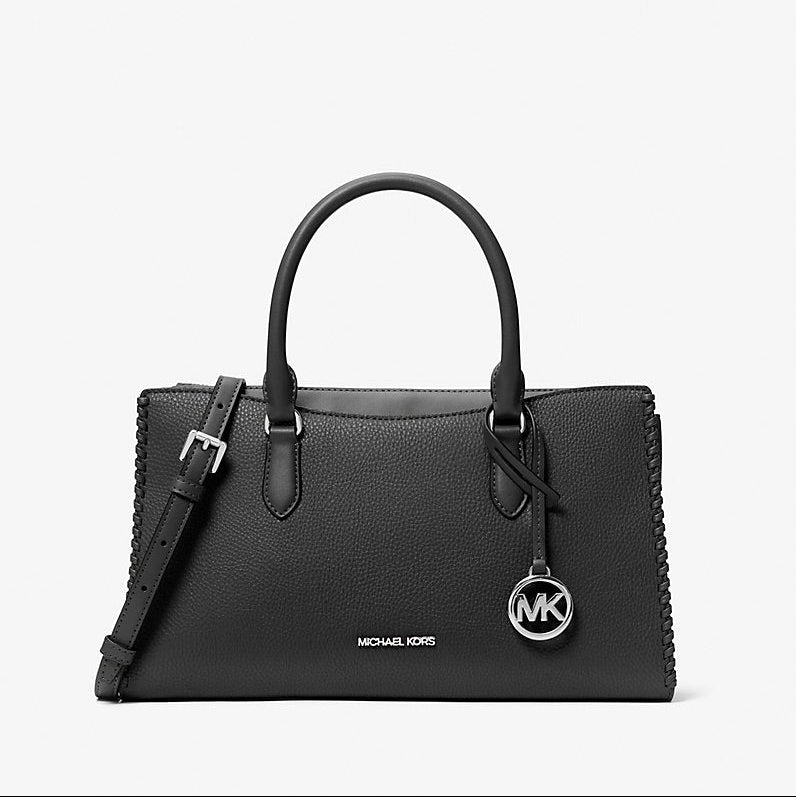 Michael Kors Arden Medium Top-Zip Satchel- BLACK – Kanadadan Kapına