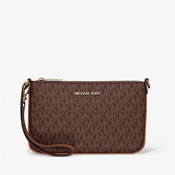 Michael Kors Jet Set Small Signature Logo Convertible Wristlet