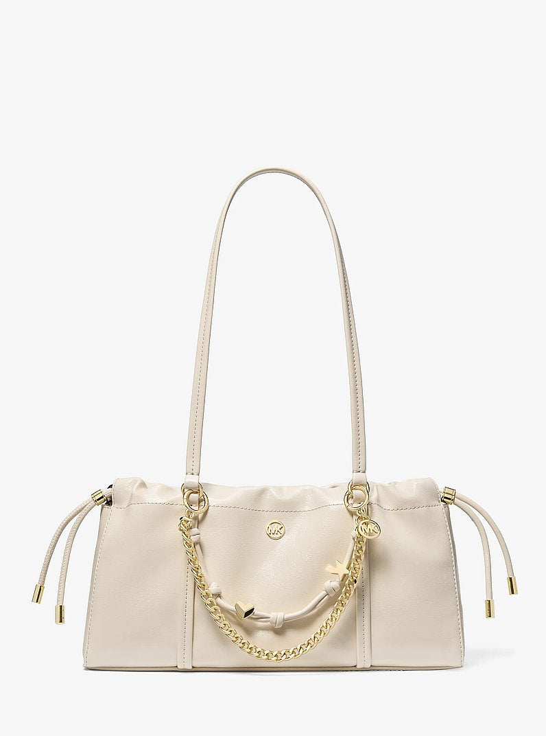 Michael Kors Matilda Small Cinched Shoulder Bag-LT CREAM