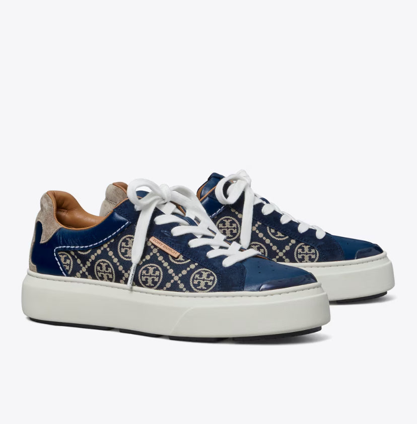 TORY BURCH T MONOGRAM LADYBUG SNEAKER - PERFECT NAVY – Kanadadan