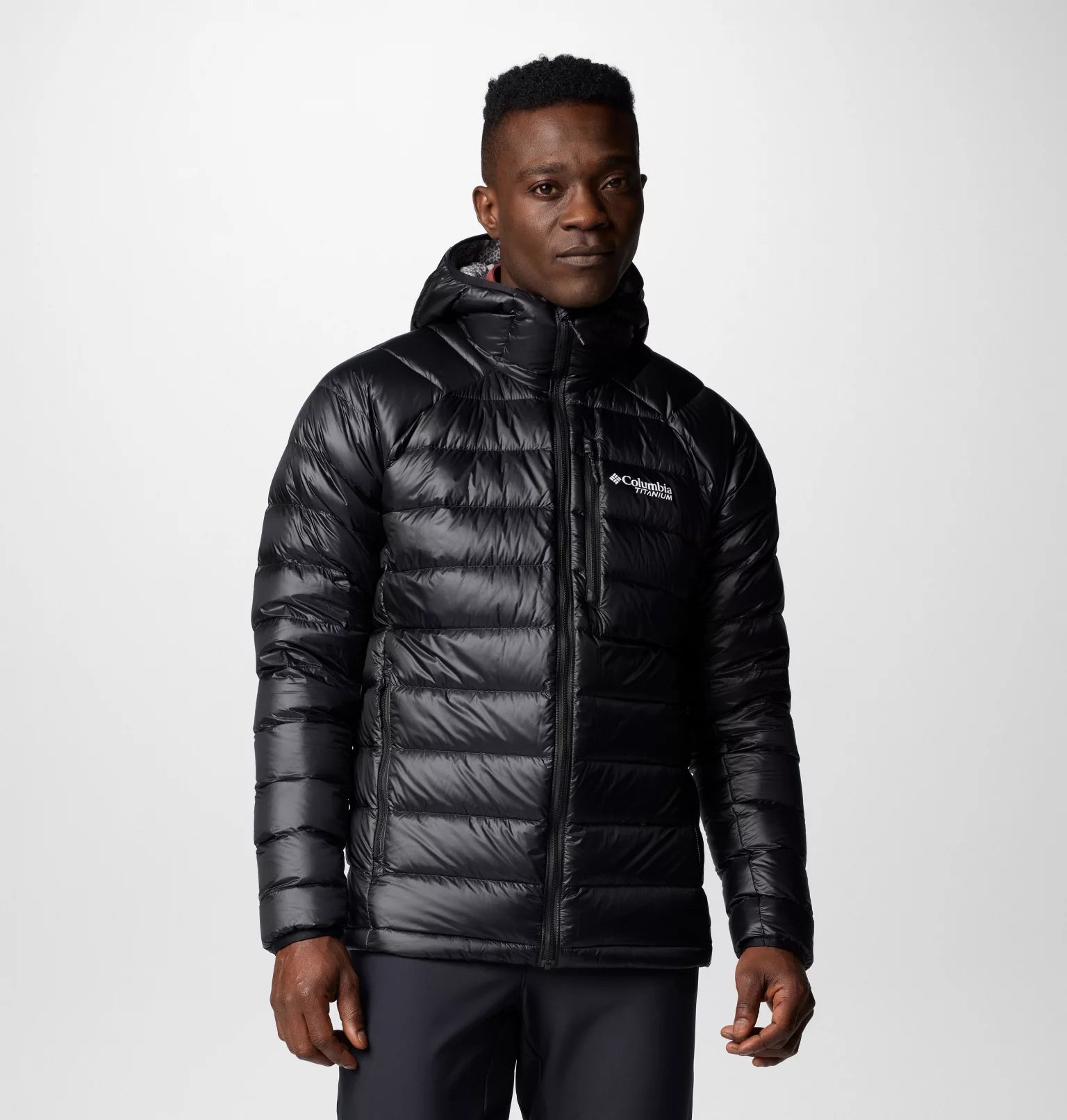 Columbia Men's Arctic Crest™ Down Hooded Jacket - Black
