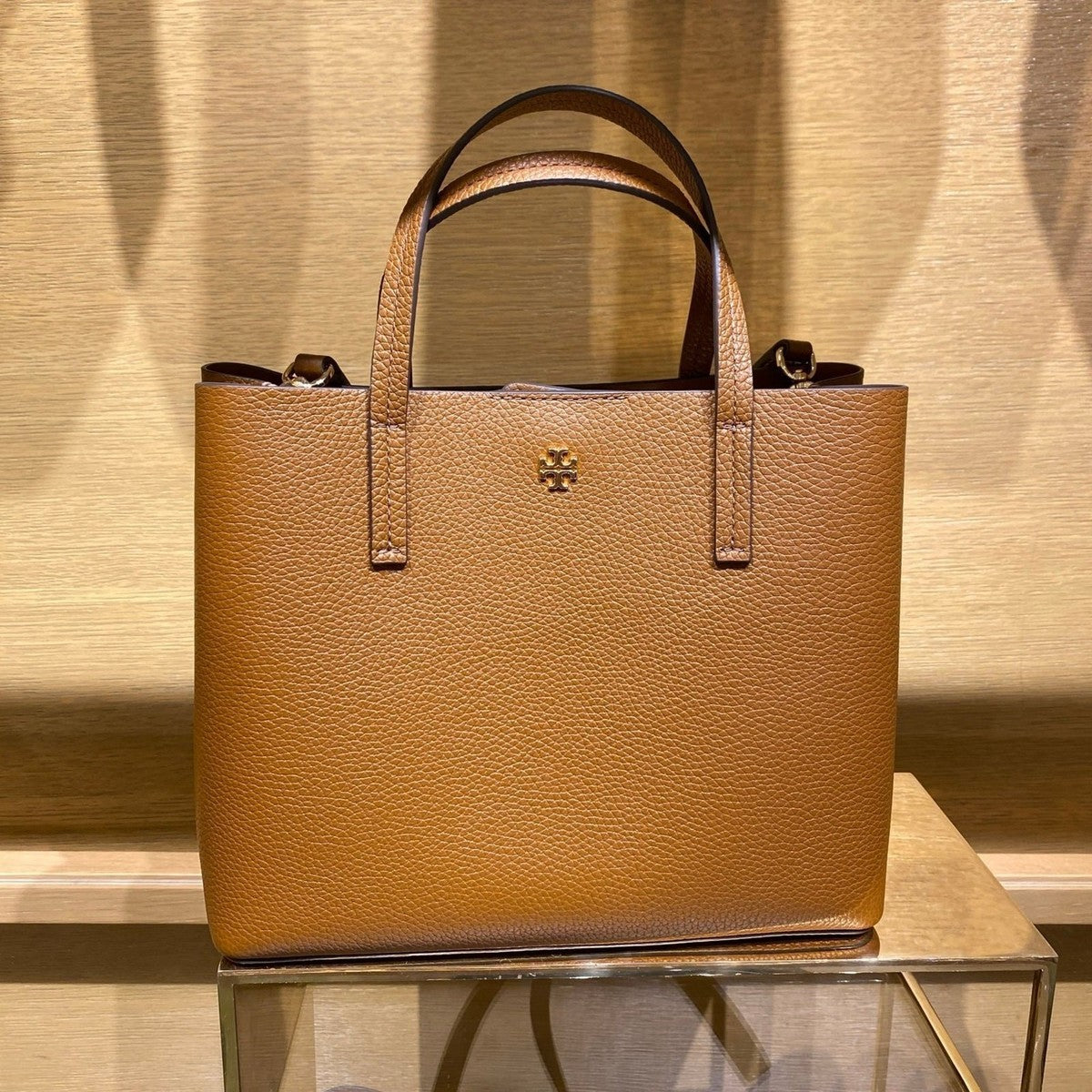Tory Burch Small Blake Kadın Deri Çanta Taba - Hemen Teslimde