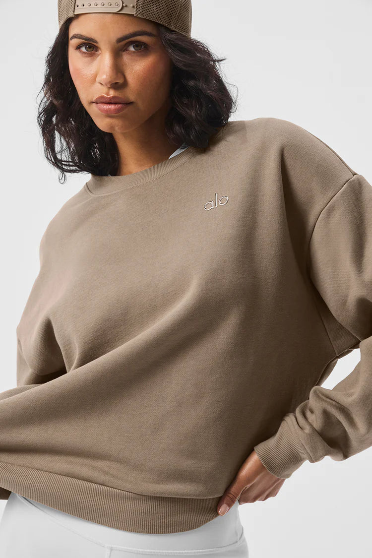 Alo Yoga Accolade Crew Neck Pullover - Gravel – Kanadadan Kapına Alo Yoga Accolade Crew Neck Pullover - Gravel – Kanadadan Kapına