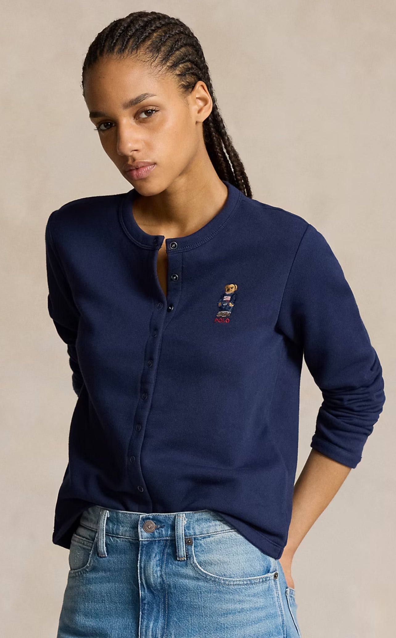 Ralph Lauren Polo Bear French Terry Cardigan