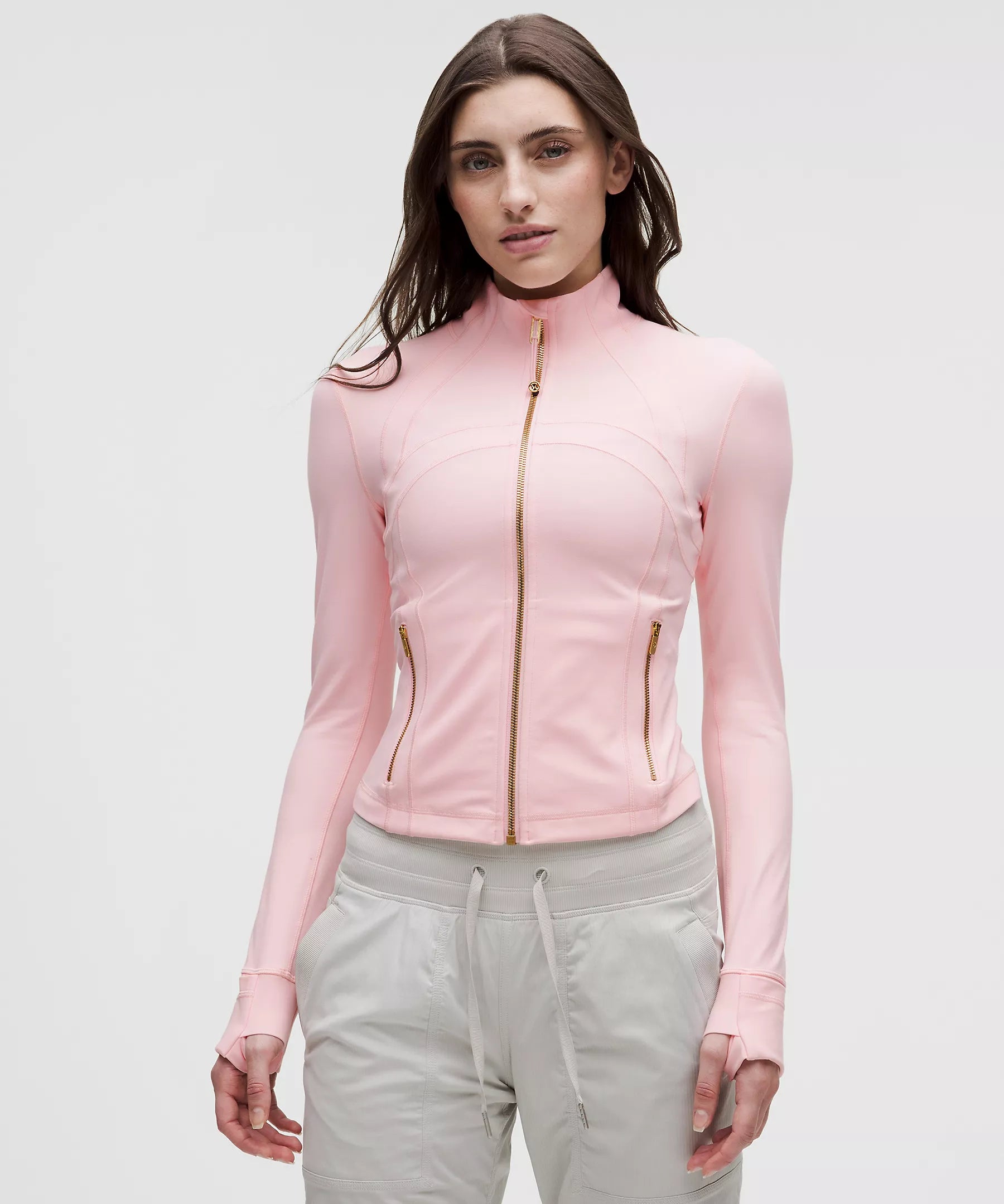 Lululemon Define Cropped Jacket Nulu - Blush Quartz/Gold Lululemon Define Cropped Jacket Nulu - Blush Quartz/Gold