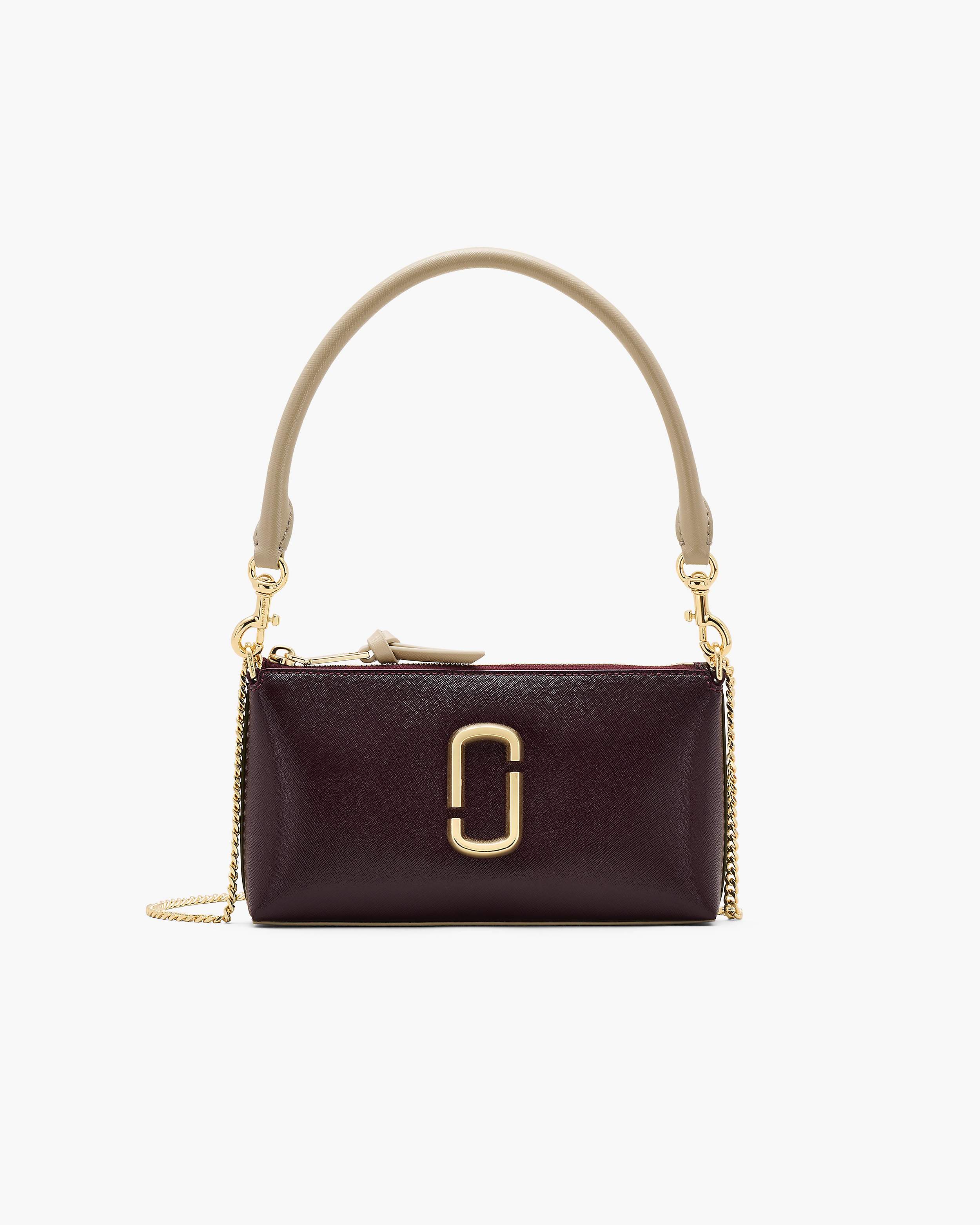 cybnetics MARK JACOBS スカジャン Marc Jacobs The Snapshot Convertible Shoulder Bag - Dark Plum