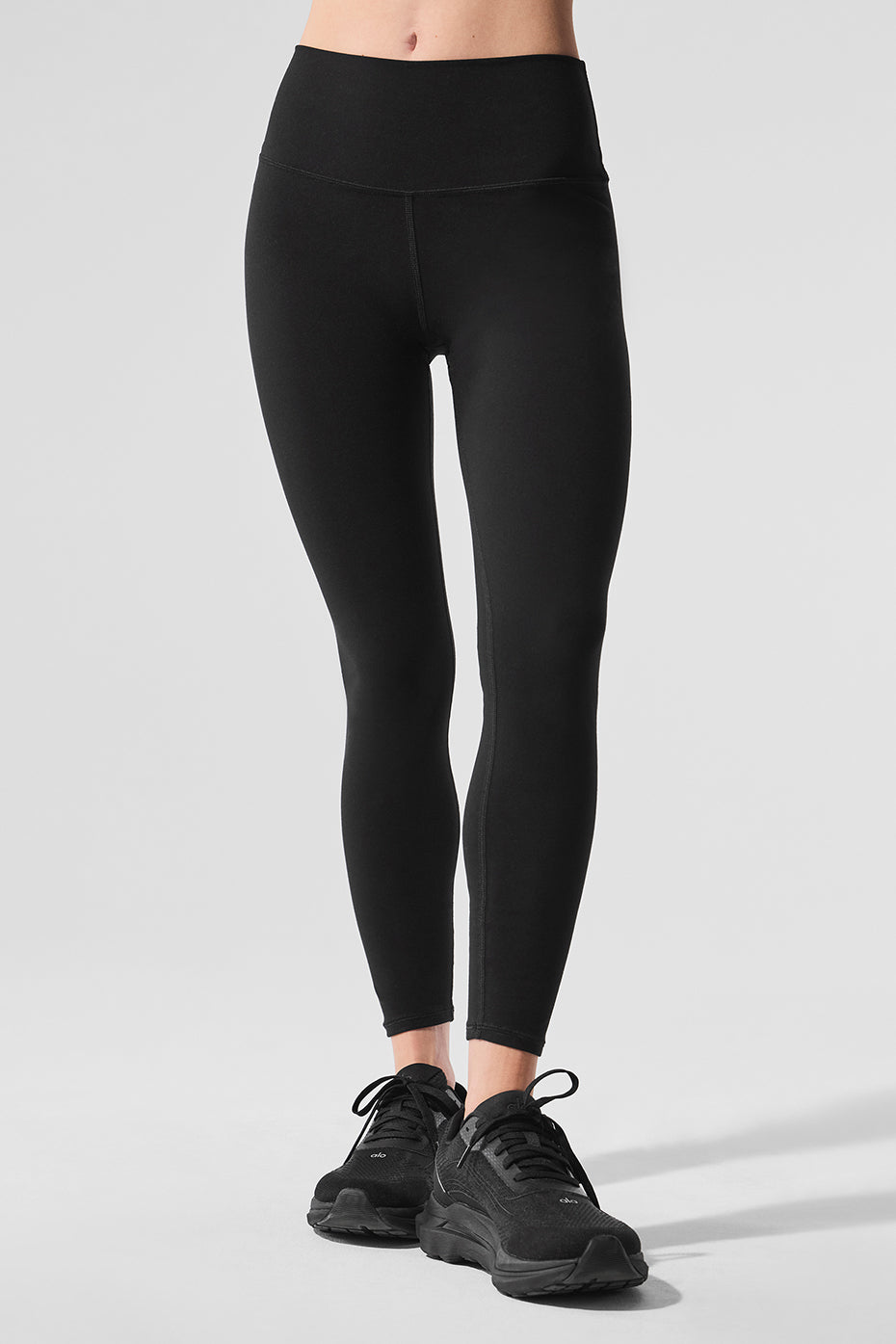 alo YOGA 7/8 ALOSOFT HIGHLIGHT レギンス Alo Yoga Alosoft High-Waist 7/8 Highlight Legging - Black
