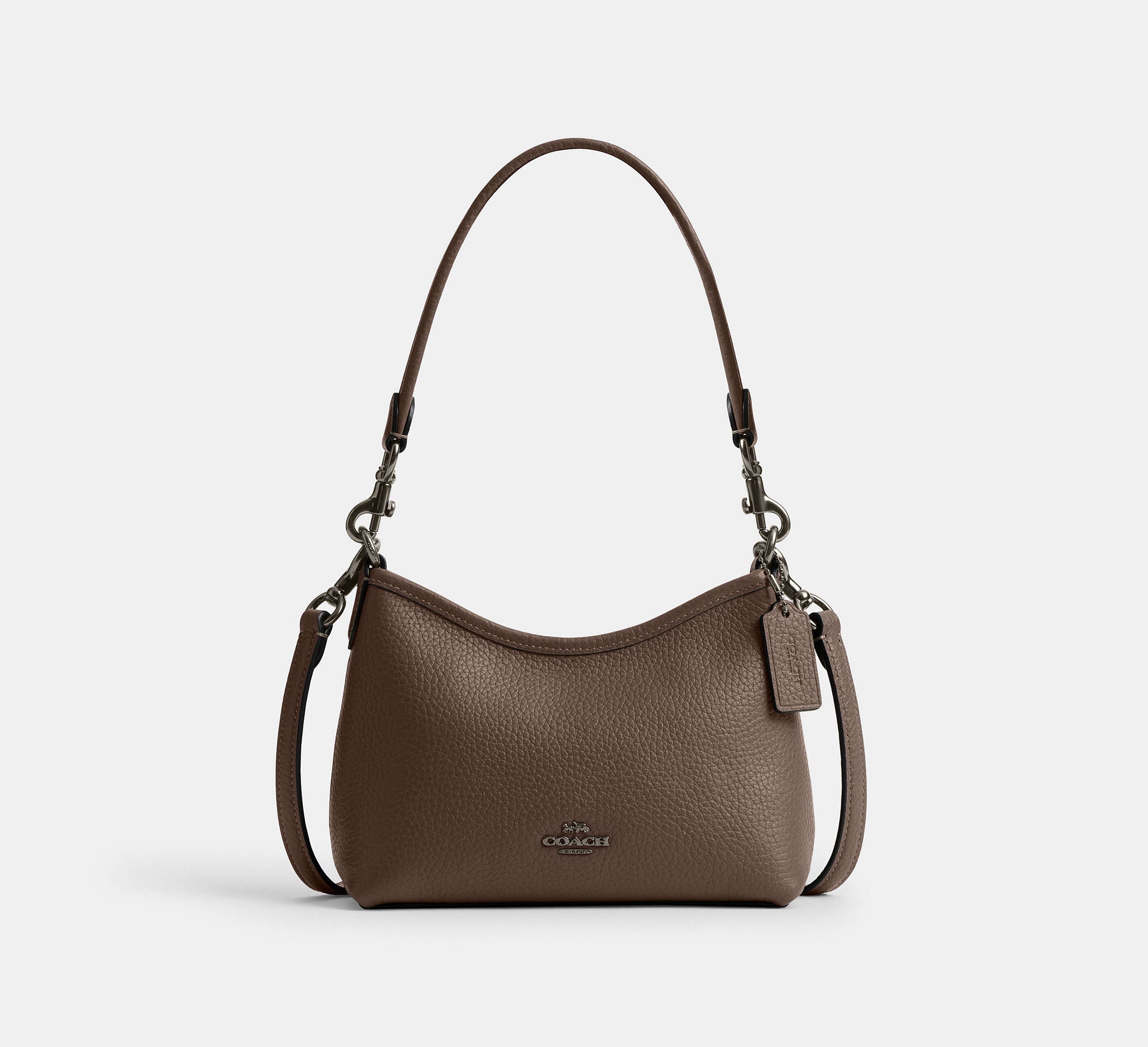 Coach Laurel Small Shoulder Bag - Gunmetal/Dark Stone – Kanadadan