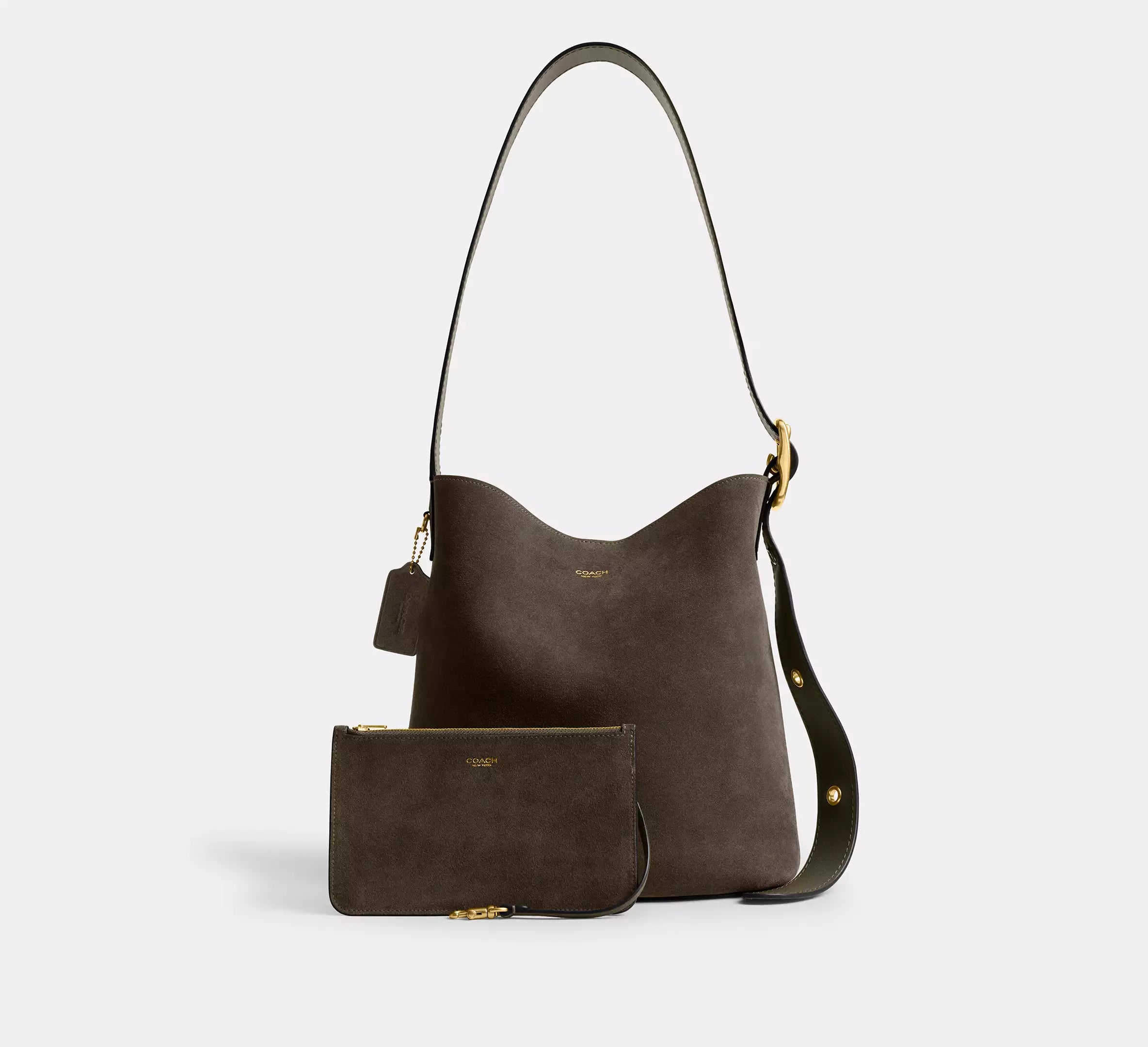 Coach Bleecker Bucket Bag - Brass/Olive – Kanadadan Kapına
