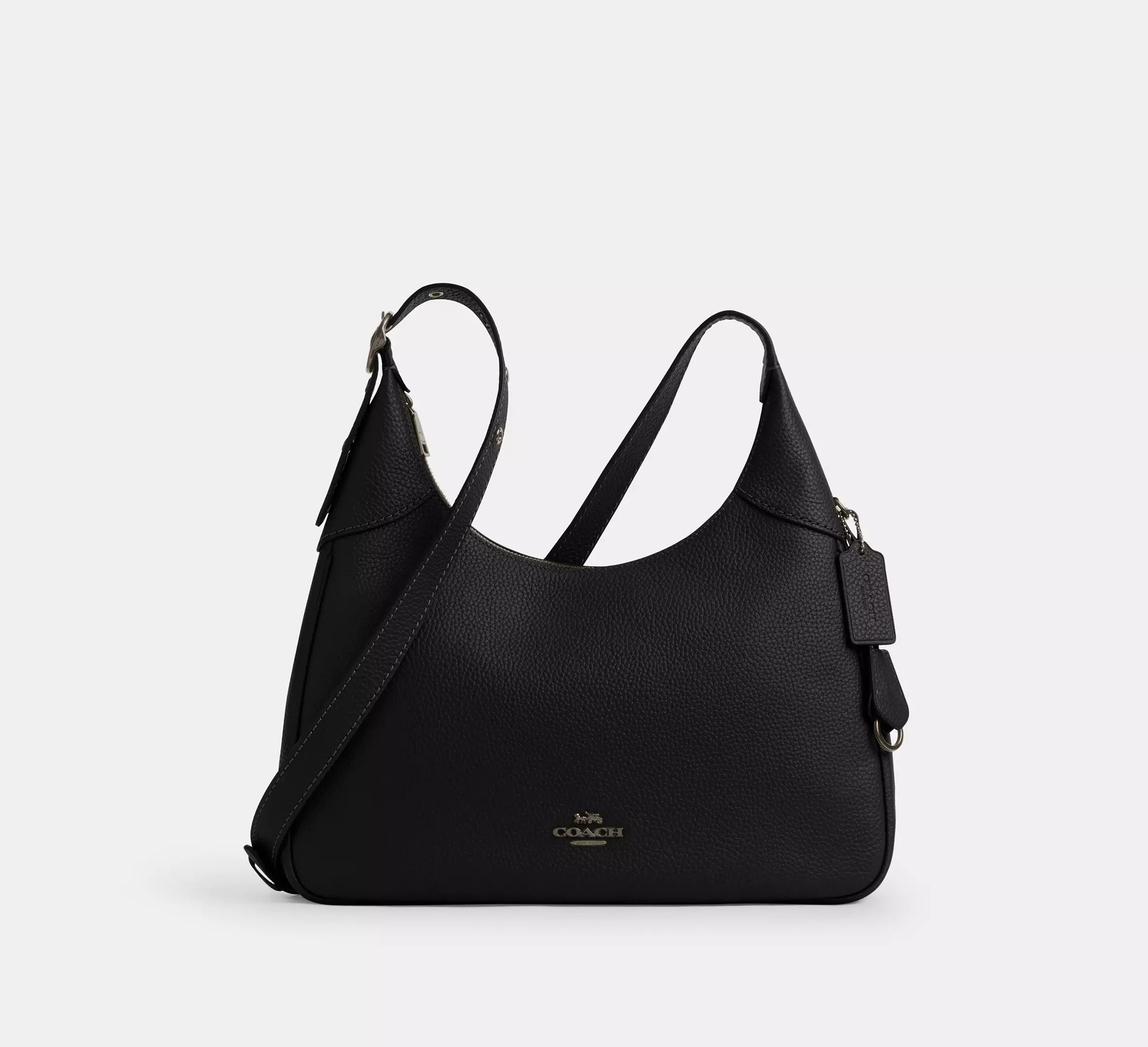 Coach Ella Shoulder Bag - Gunmetal/Black – Kanadadan Kapına