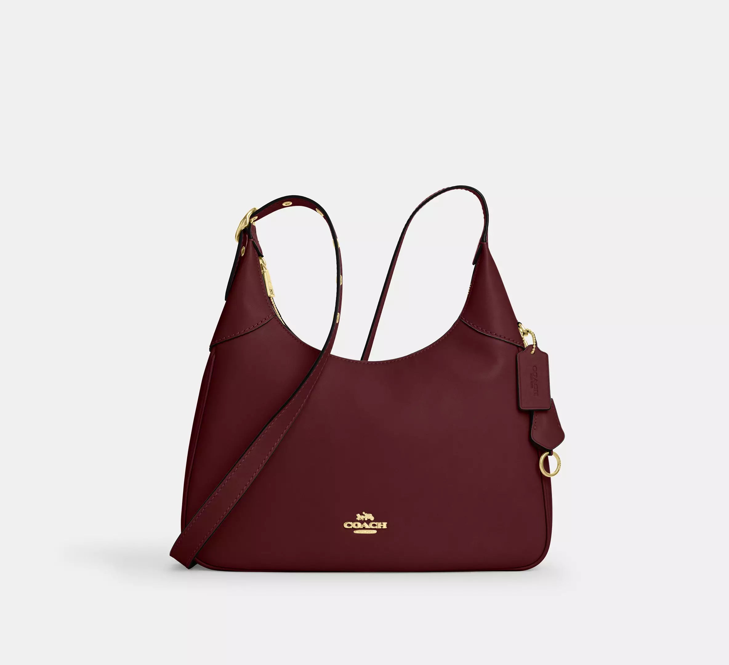 Coach Ella Shoulder Bag - Gold/Maroon – Kanadadan Kapına