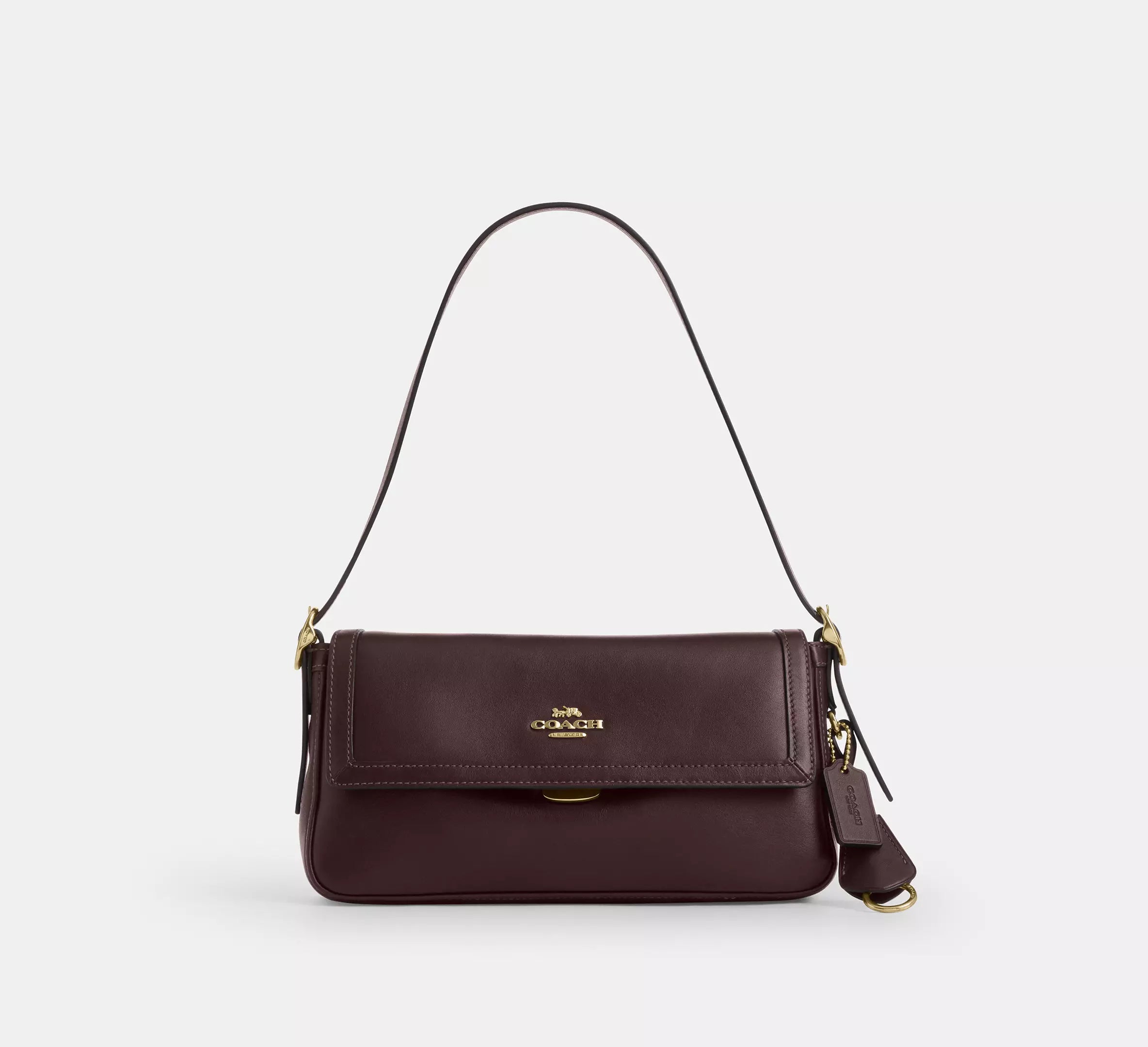 Coach Etta Small Flap Shoulder Bag - Gold/Espresso – Kanadadan Kapına