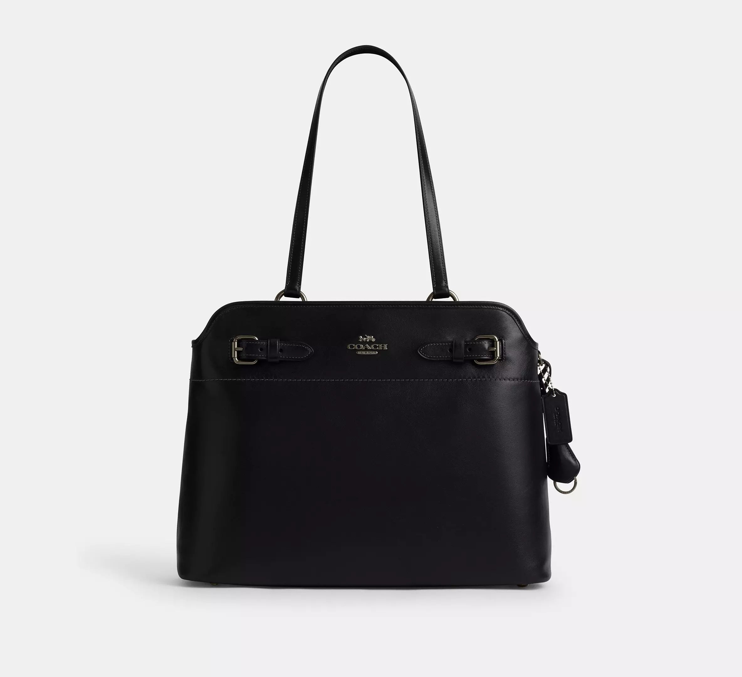 Coach Easton Tote Bag - Gunmetal/Black – Kanadadan Kapına