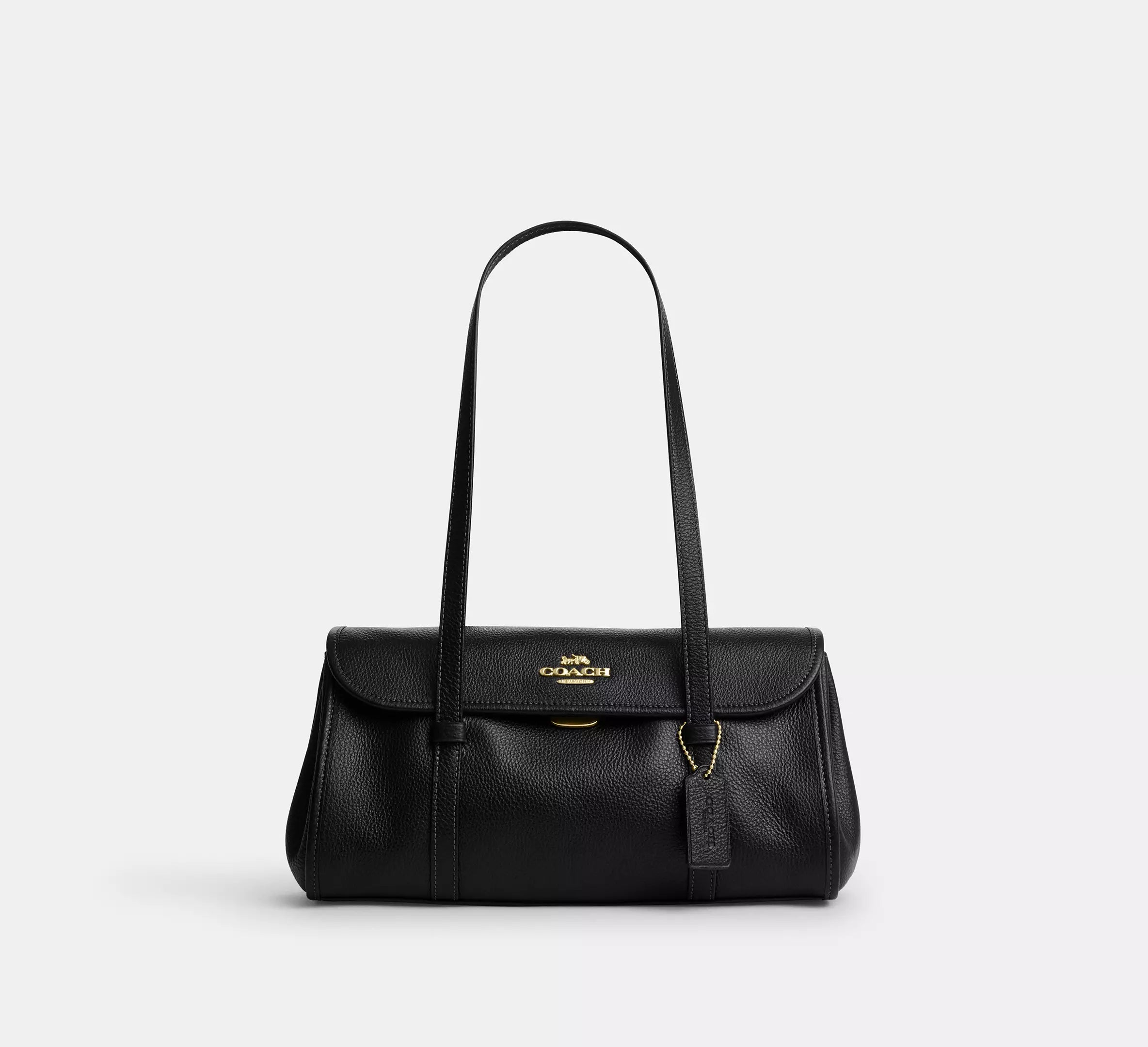 Coach Bridget Flap Shoulder Bag - Gold/Black – Kanadadan Kapına