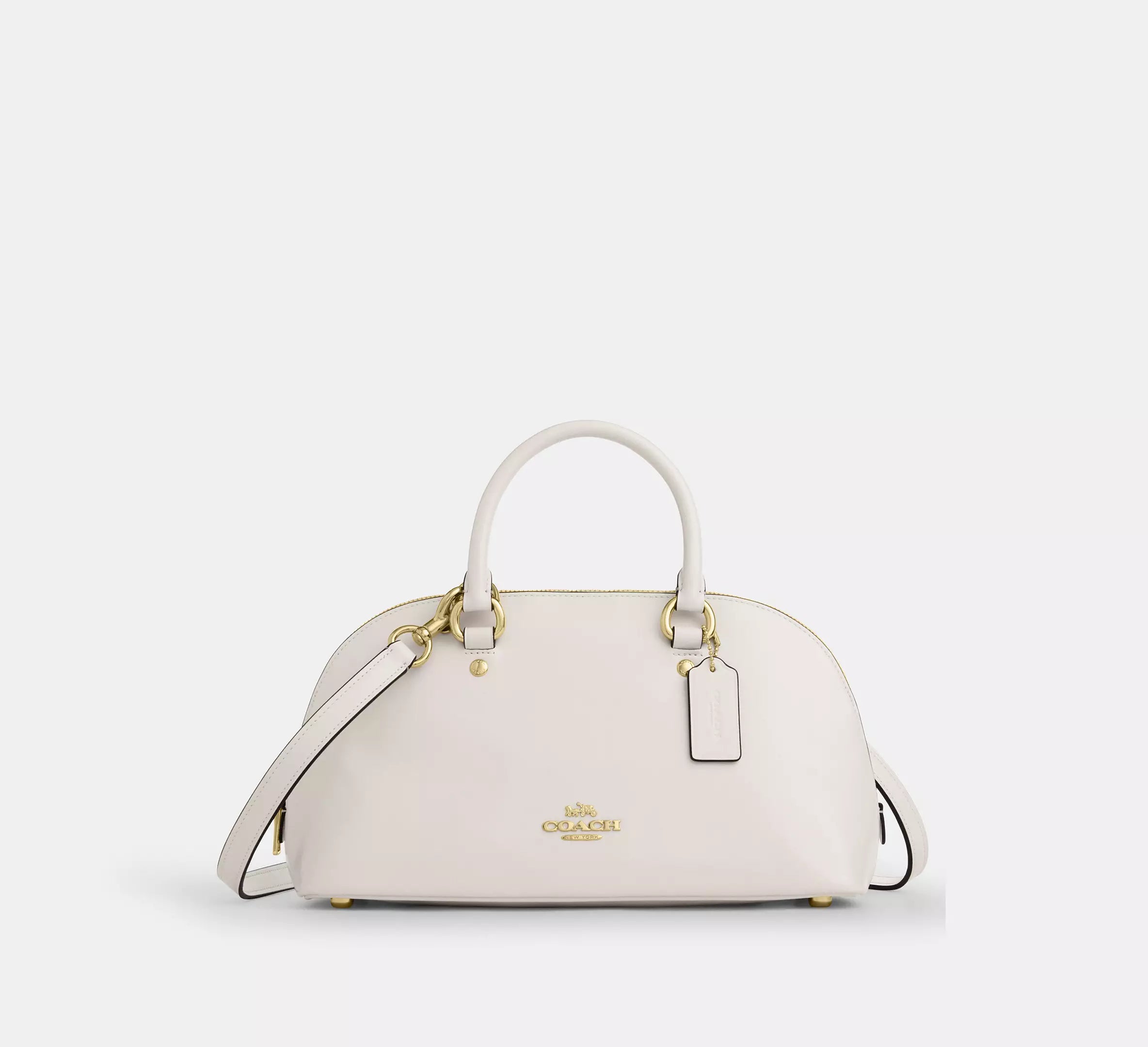 Coach Lara Satchel Bag - Gold/Chalk – Kanadadan Kapına