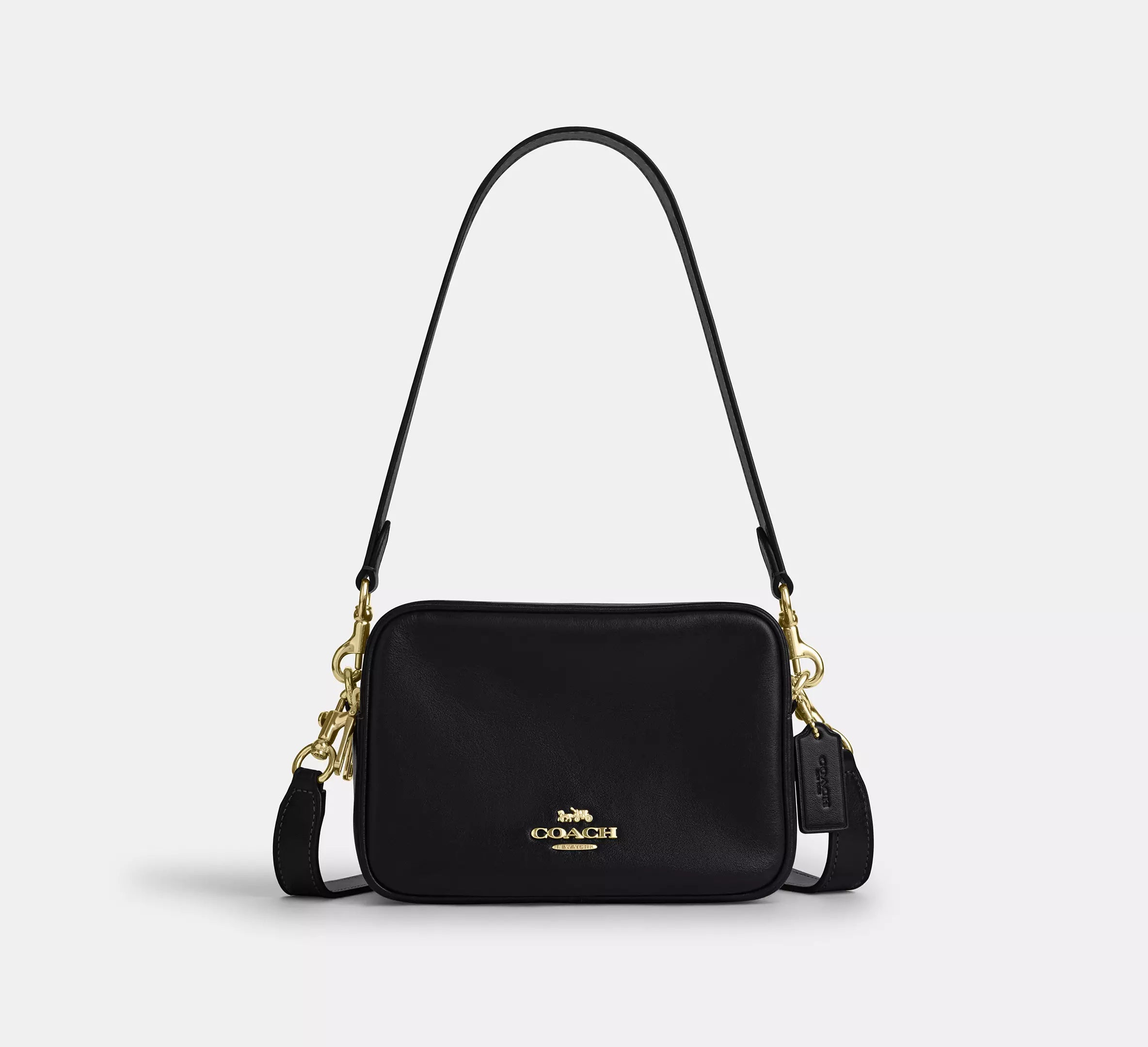 Coach Mini Carey Crossbody Bag - Gold/Black – Kanadadan Kapına