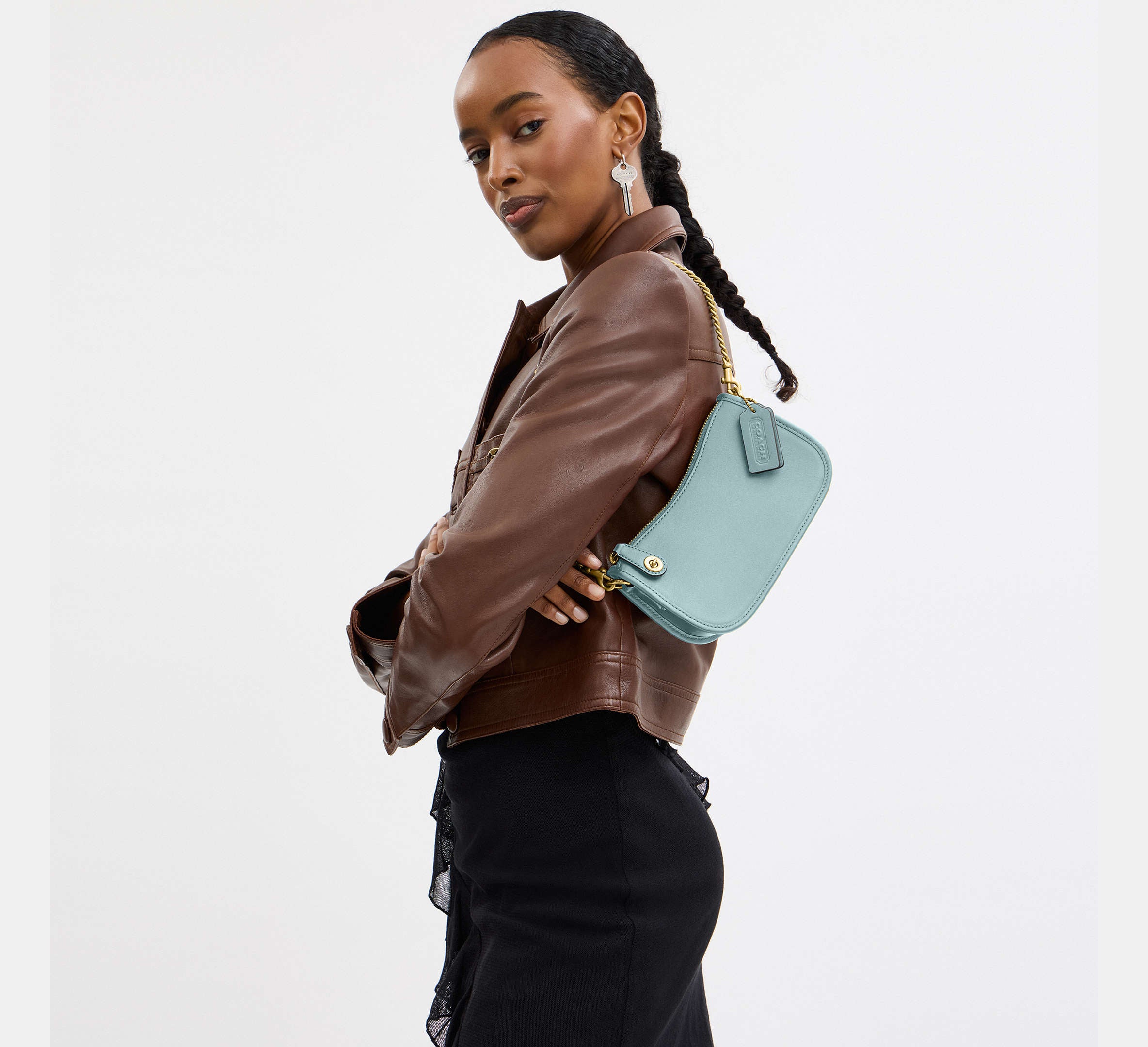 Coach Swinger 20 Chalk Kadın Çanta -Brass/Light Blue – Kanadadan