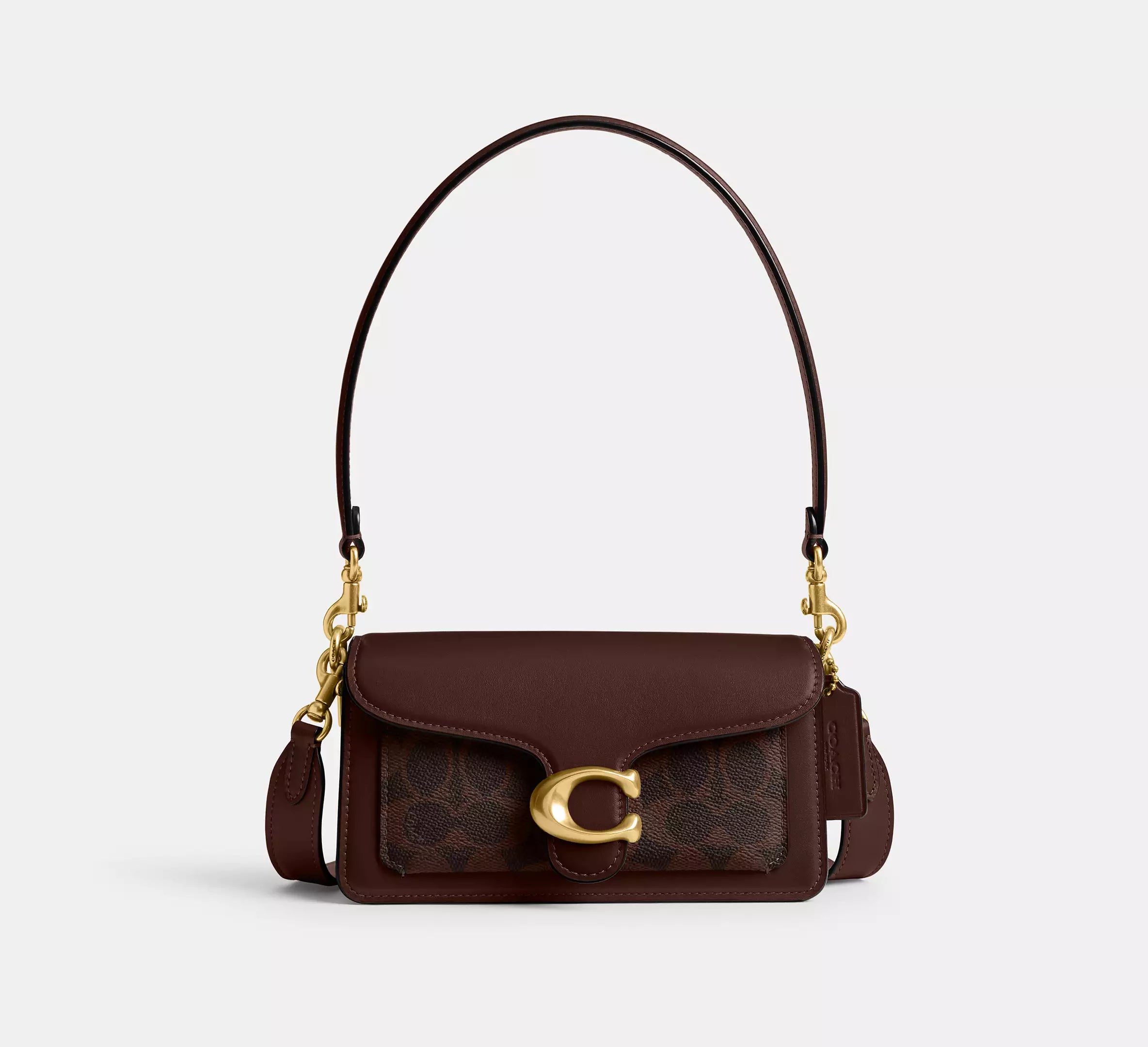 Coach Tabby Shoulder Bag 20 In Signature - Brass/Maple – Kanadadan