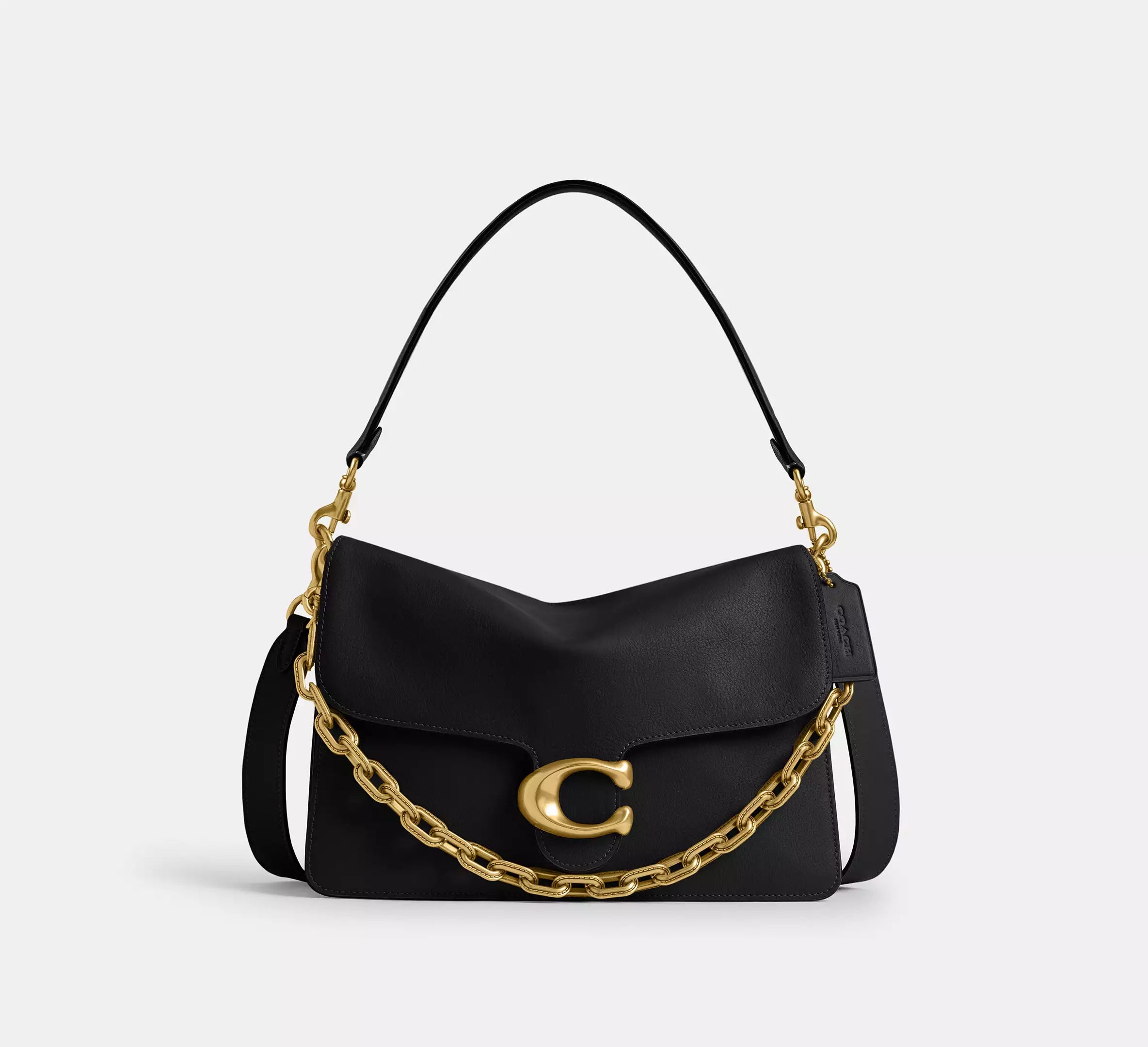 Coach Chain Tabby Shoulder Bag 30 - Brass/Black – Kanadadan Kapına