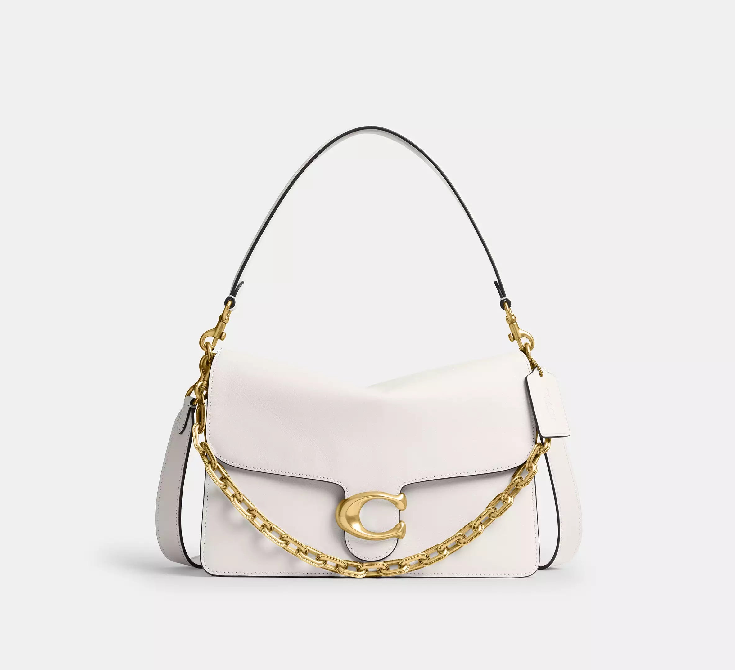 Coach Chain Tabby Shoulder Bag 30 - Brass/Chalk – Kanadadan Kapına