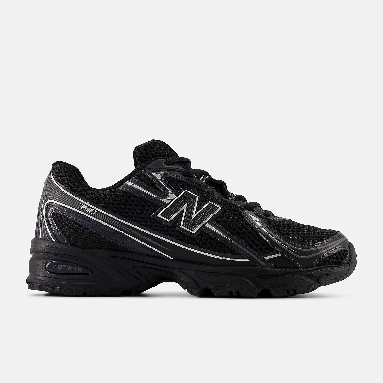 New Balance Unisex 740 - Black with Silver Metallic - U740BM2