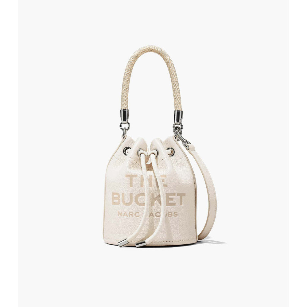 Marc Jacobs The Leather Bucket Bag - cotton/silver – Kanadadan Kapına