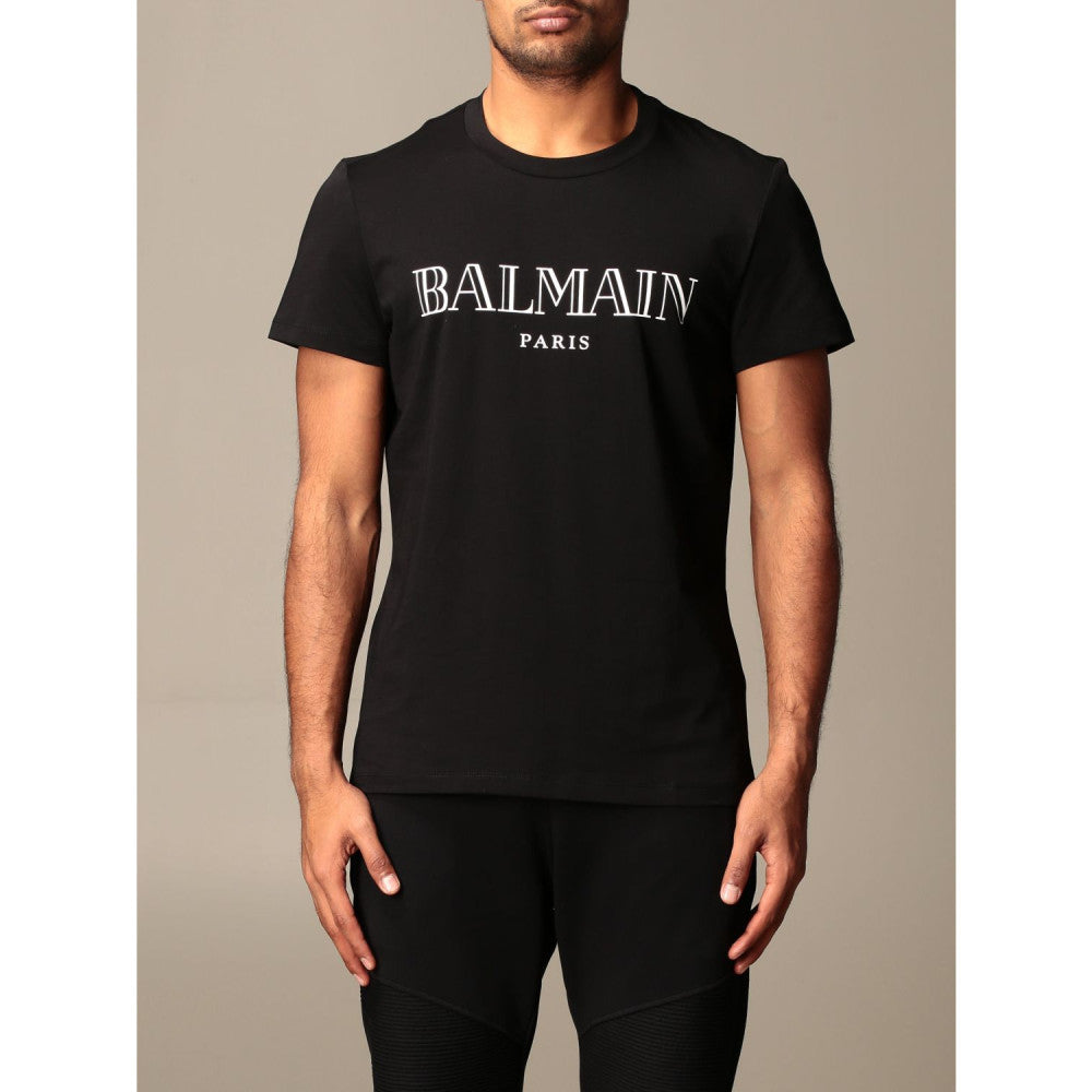 Balmain Eco-designed cotton Erkek T-shirt - Hemen Teslimde