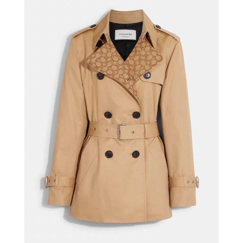 Coach trench coat store short