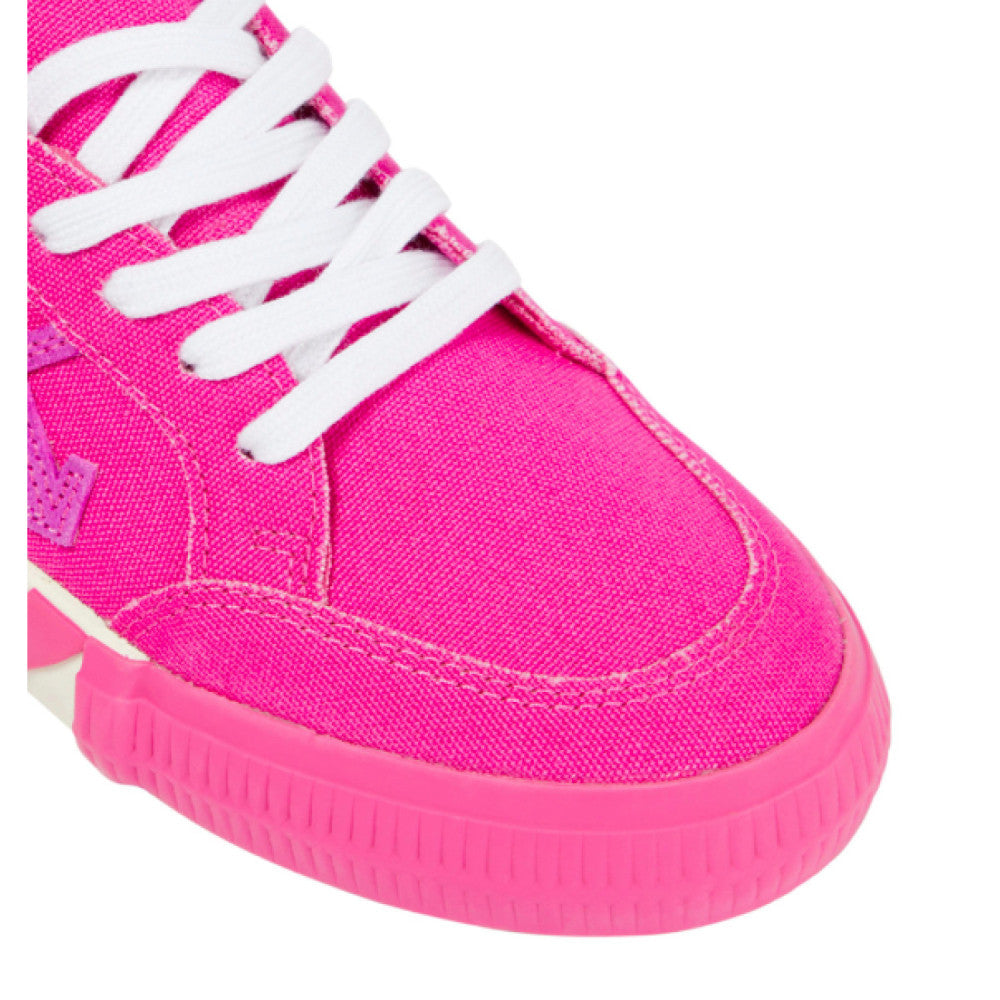 Off White Low Top Pink Canvas Sneaker