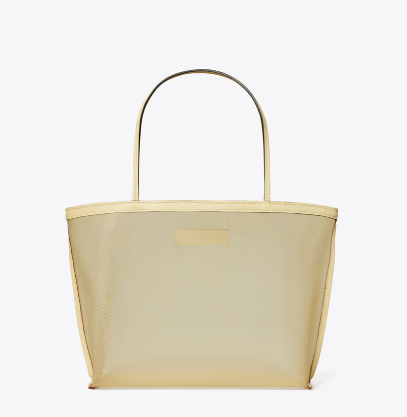TORY BURCH MESH TOTE BAG   -  WARM SAND