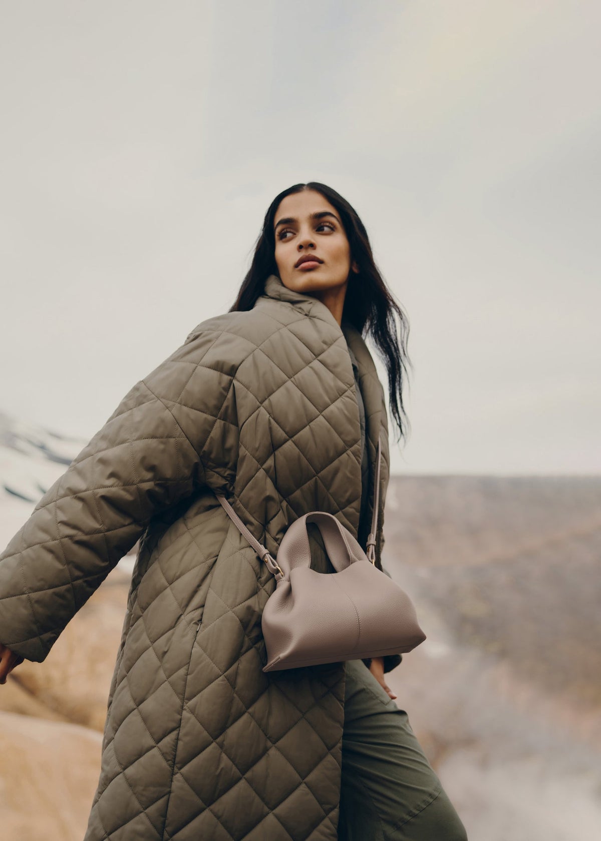 Polène Numéro Neuf Mini EDITION TEXTURED TAUPE