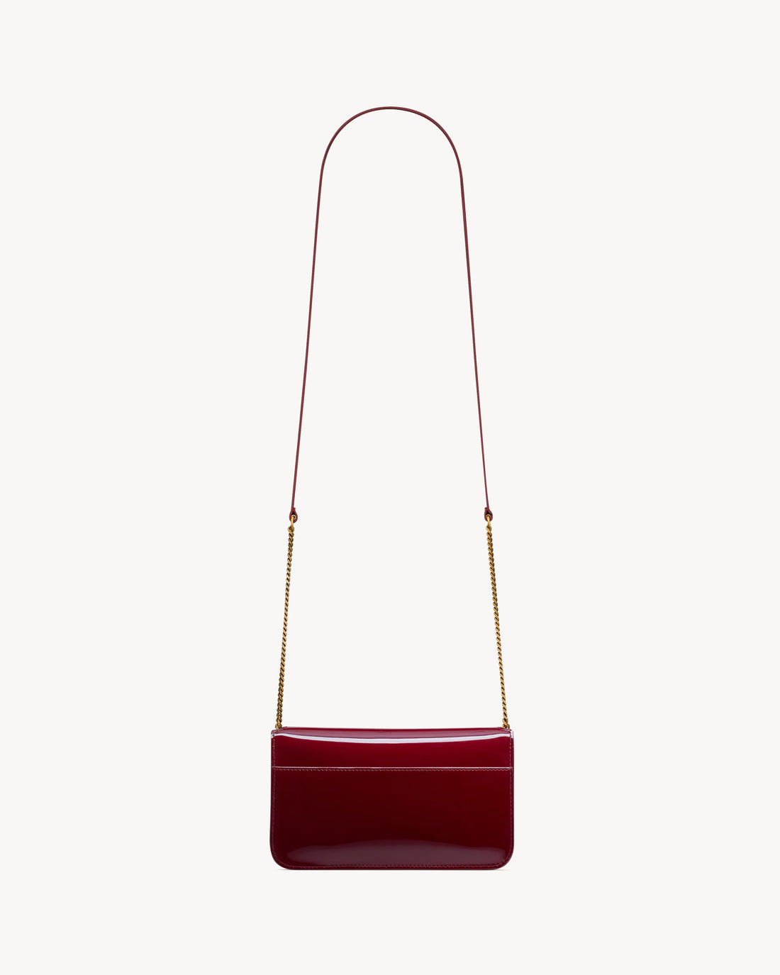 YSL CASSANDRE PHONE HOLDER IN PATENT LEATHER