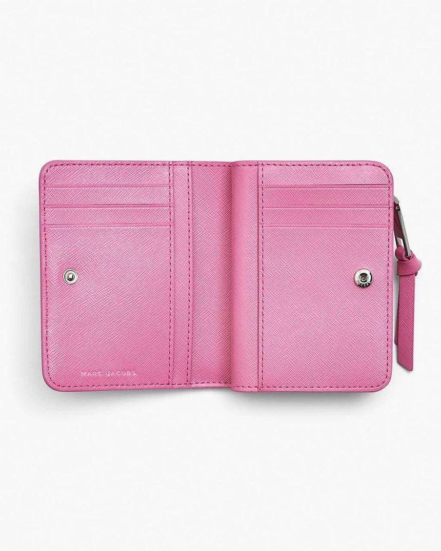 Marc Jacobs The Utility Snapshot Mini Compact Wallet Petal Pink Deri Cüzdan