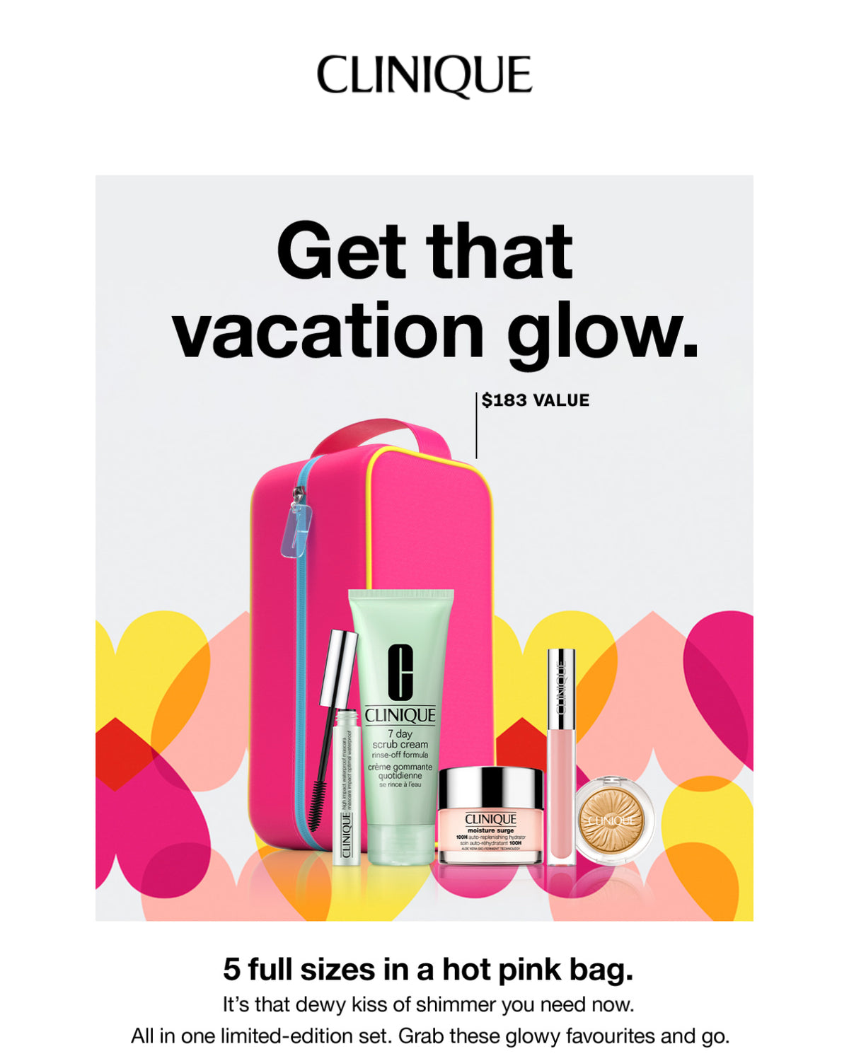 CLINIQUE Vacation Glow Essentials Set