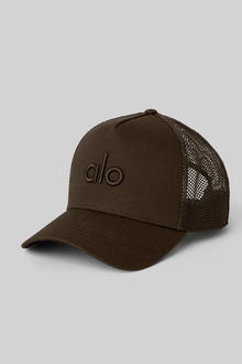 Alo Yoga District Trucker Hat  -  Espresso