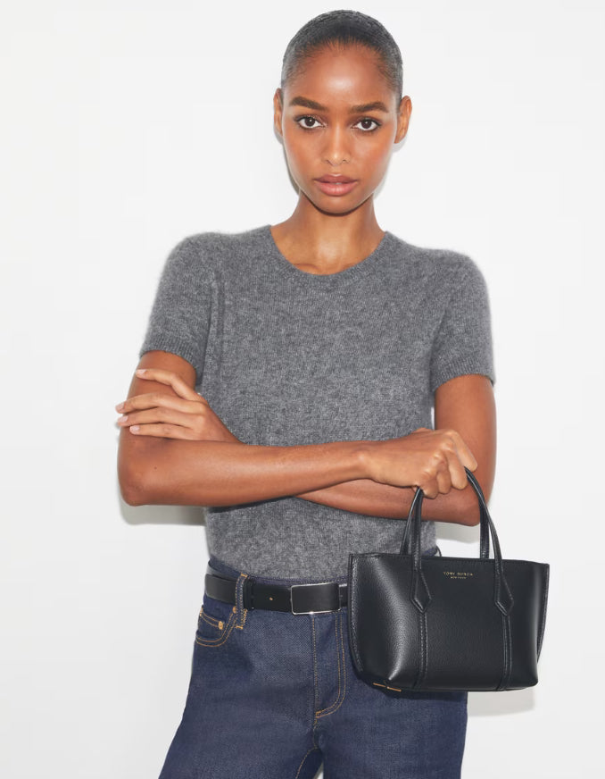 Ch!iii Peringer Toteブラック TORY BURCH MINI PERRY TOTE BAG - BLACK – Kanadadan Kapına