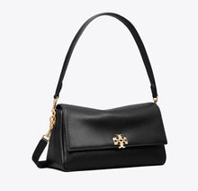 TORY BURCH SMALL CHARLIE SHOULDER BAG  -  black