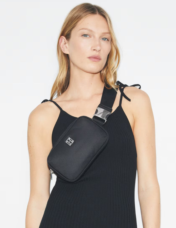 TORY BURCH VIRGINIA BELT BAG - BLACK