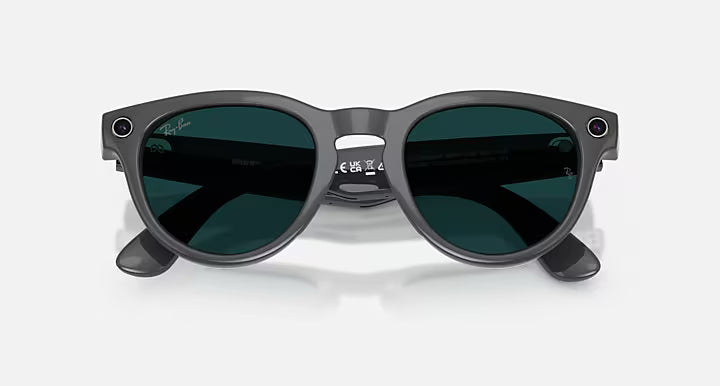 RAY-BAN META HEADLINER - GEN 2  -  Shiny Asteroid Grey  -  Clear/Emerald Transitions