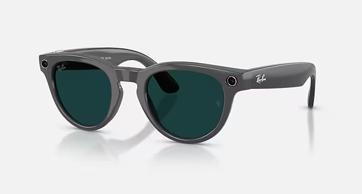 RAY-BAN META HEADLINER - GEN 2  -  Shiny Asteroid Grey  -  Clear/Emerald Transitions
