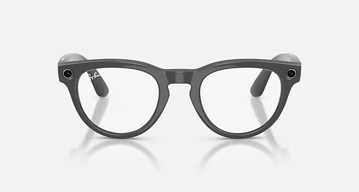 RAY-BAN META HEADLINER - GEN 2  -  Shiny Asteroid Grey  -  Clear/Emerald Transitions