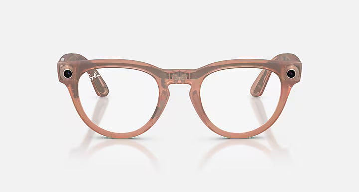RAY-BAN META HEADLINER - GEN 2  -  Matte Peach  -  Clear/Grey Transitions
