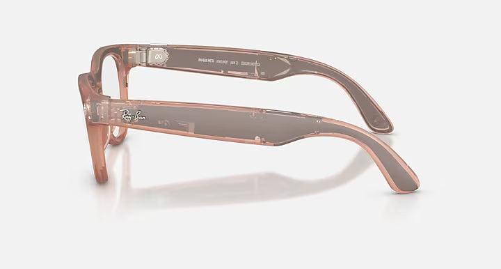 RAY-BAN META HEADLINER - GEN 2  -  Matte Peach  -  Clear/Grey Transitions